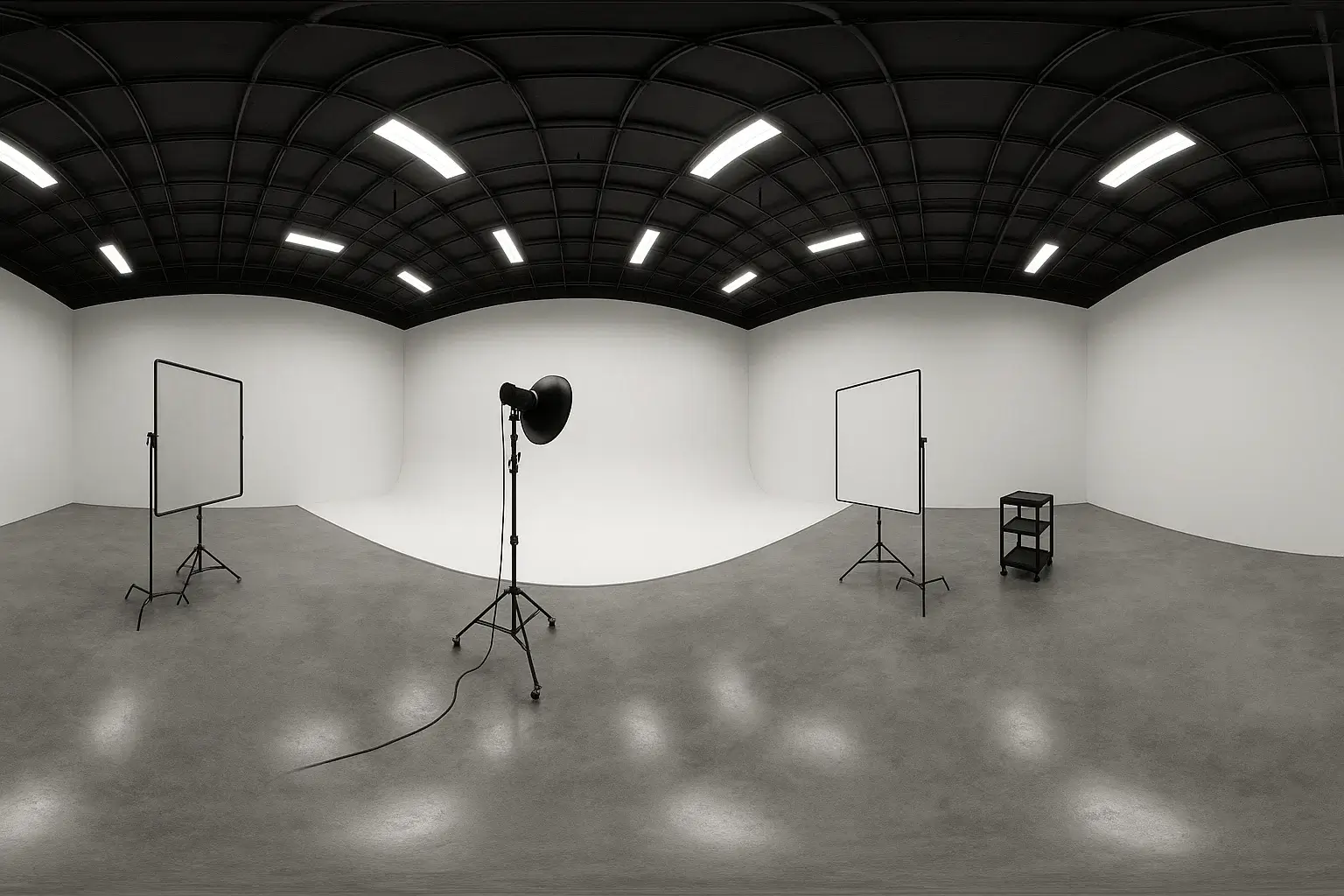 Creative studio environment with modern decor